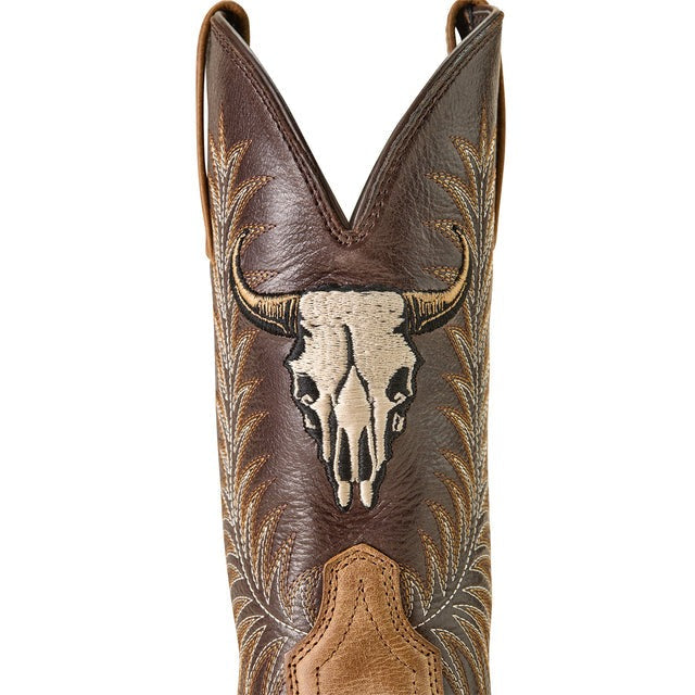 Men's Sport Steer Skull Boots