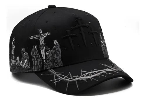 Three Crosses Themed Cap