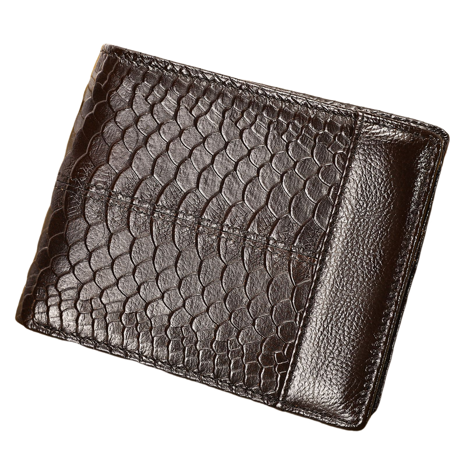 Men's Vintage Python Cowhide Coin Wallet