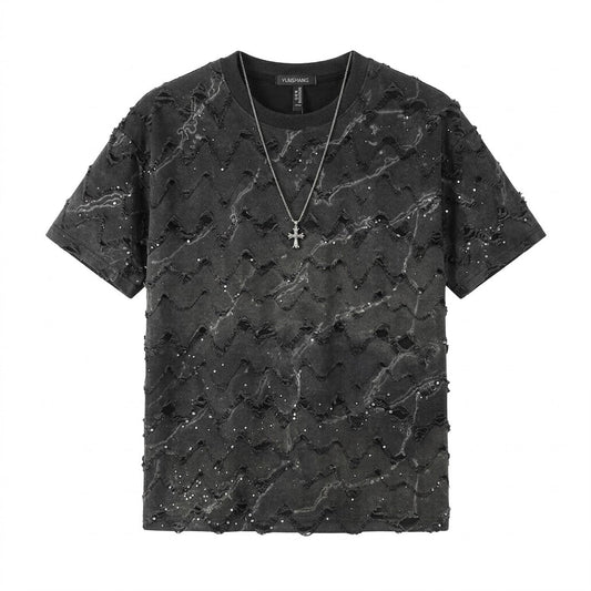 Luxury Ripped Sparkling Colors Shirt