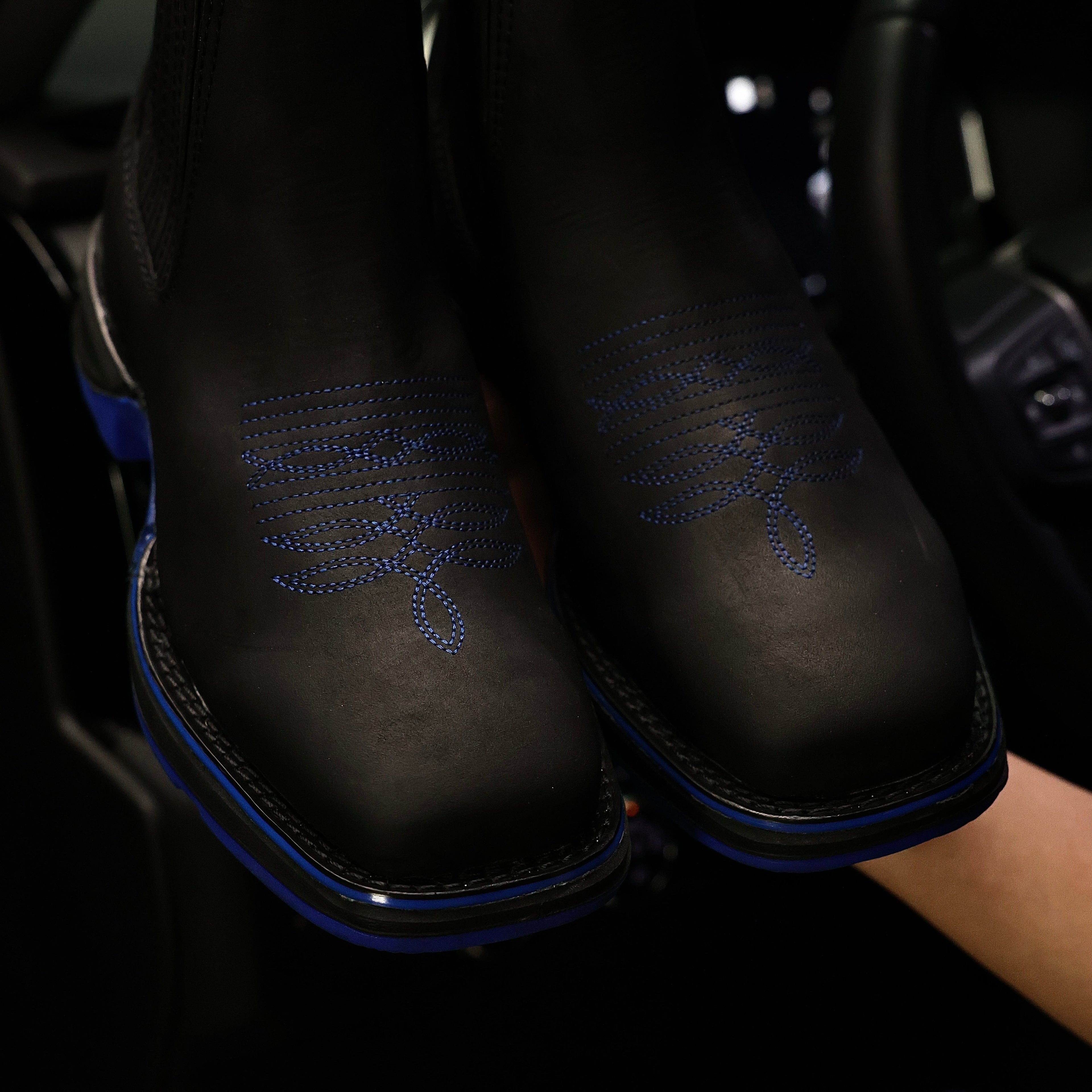 Black Nobuck Leather Botin - 3D Sole Composite Toe