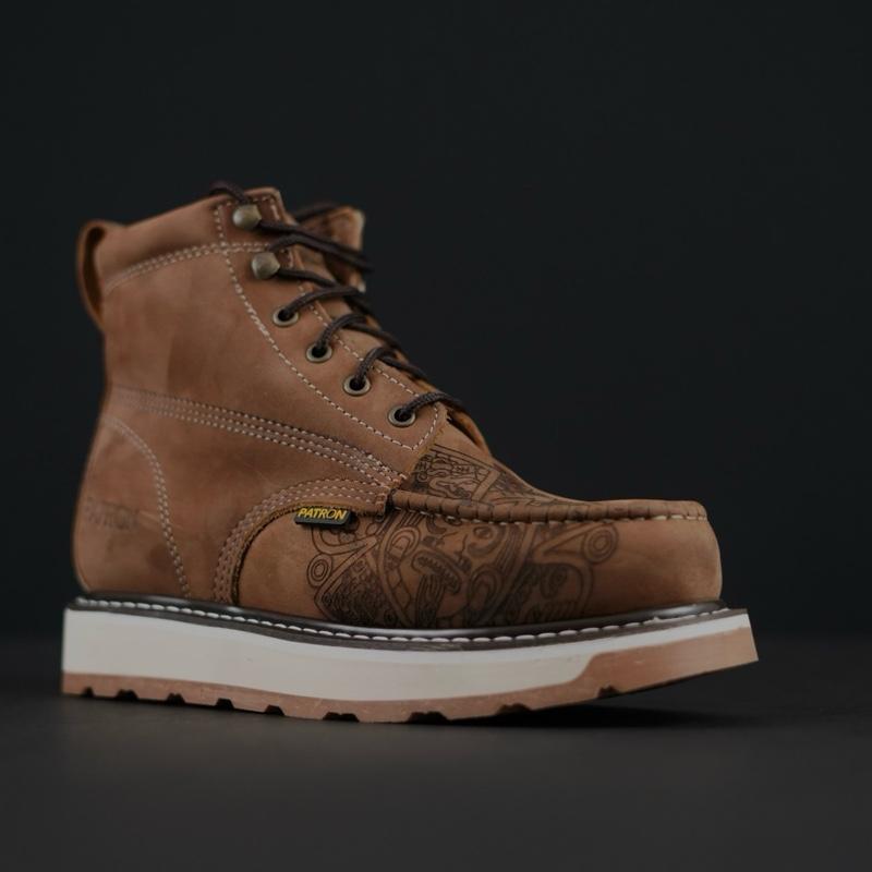 Men’s Crazy Brown Work Boots - Moc Toe