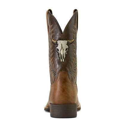 Men's Sport Steer Skull Boots