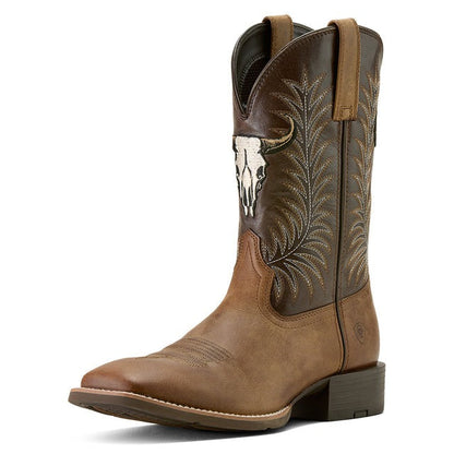 Men's Sport Steer Skull Boots