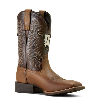 Men's Sport Steer Skull Boots