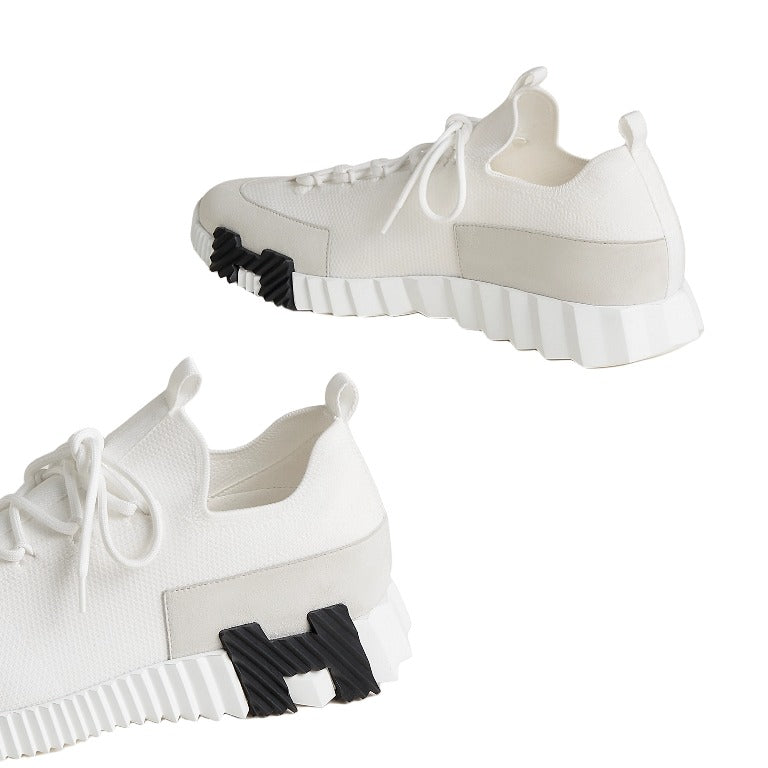 H White Slip-on Casual Sneakers