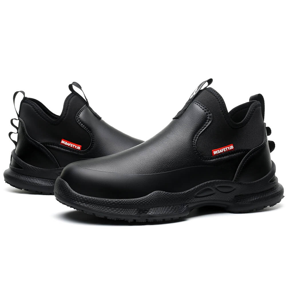 Non Slip Waterproof Comfortable Black Shoes