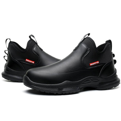 Non Slip Waterproof Comfortable Black Shoes