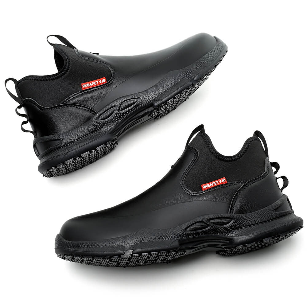 Non Slip Waterproof Comfortable Black Shoes