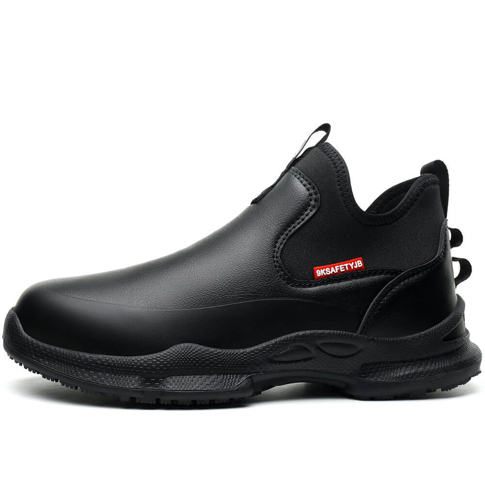 Non Slip Waterproof Comfortable Black Shoes