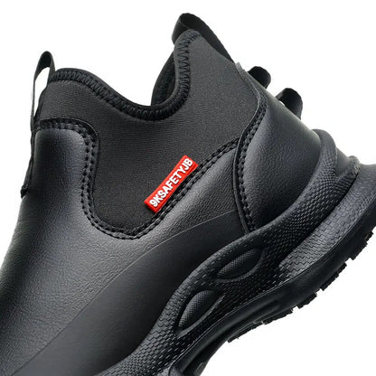 Non Slip Waterproof Comfortable Black Shoes