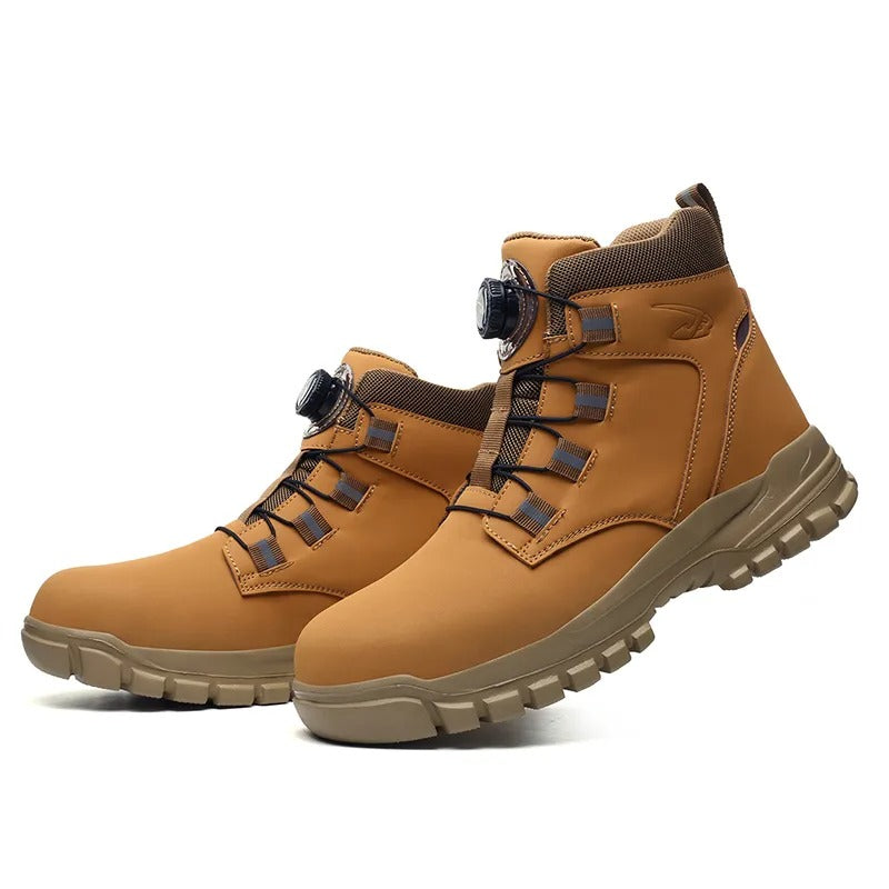 Men's Microfiber Leather Safety Shoes