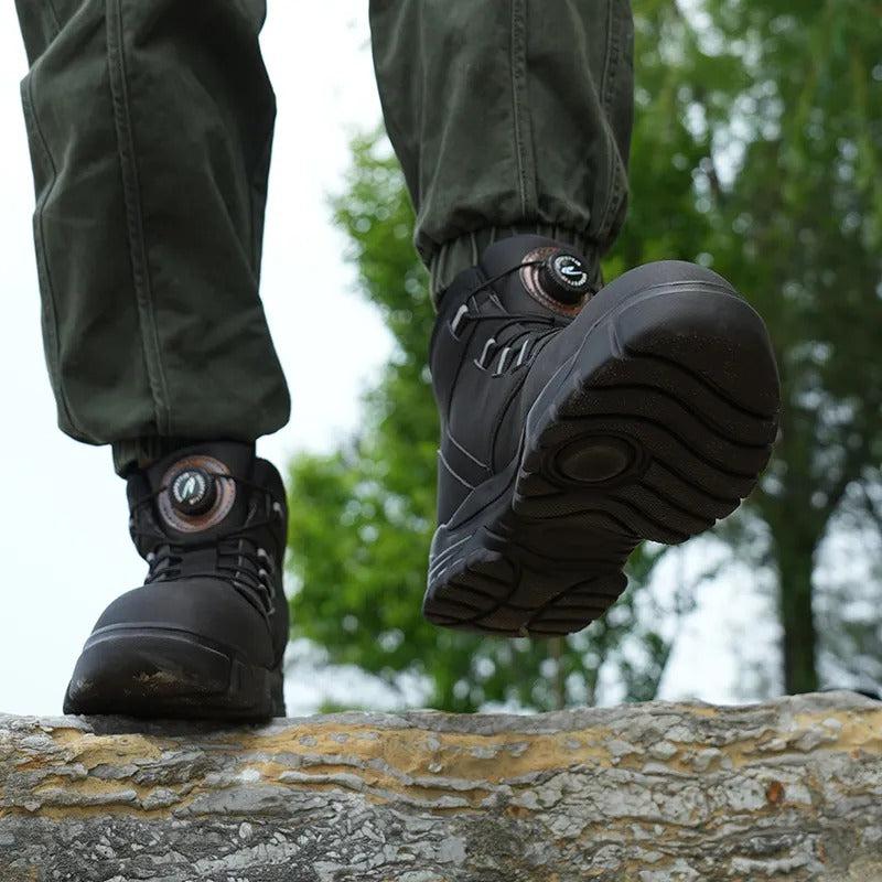 Men's Microfiber Leather Safety Shoes