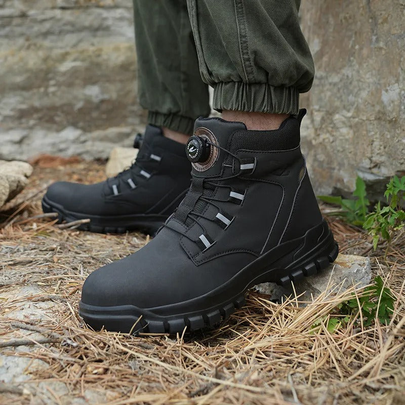 Men's Microfiber Leather Safety Shoes