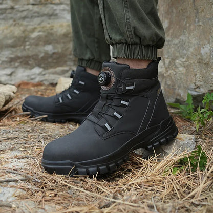 Men's Microfiber Leather Safety Shoes