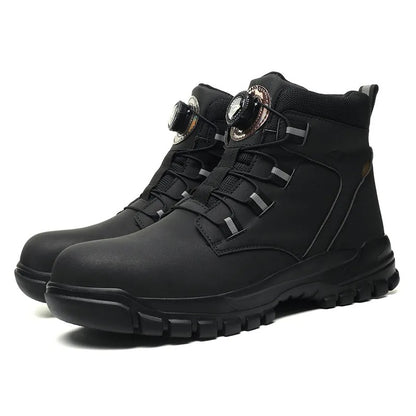 Men's Microfiber Leather Safety Shoes