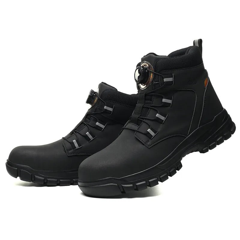 Men's Microfiber Leather Safety Shoes