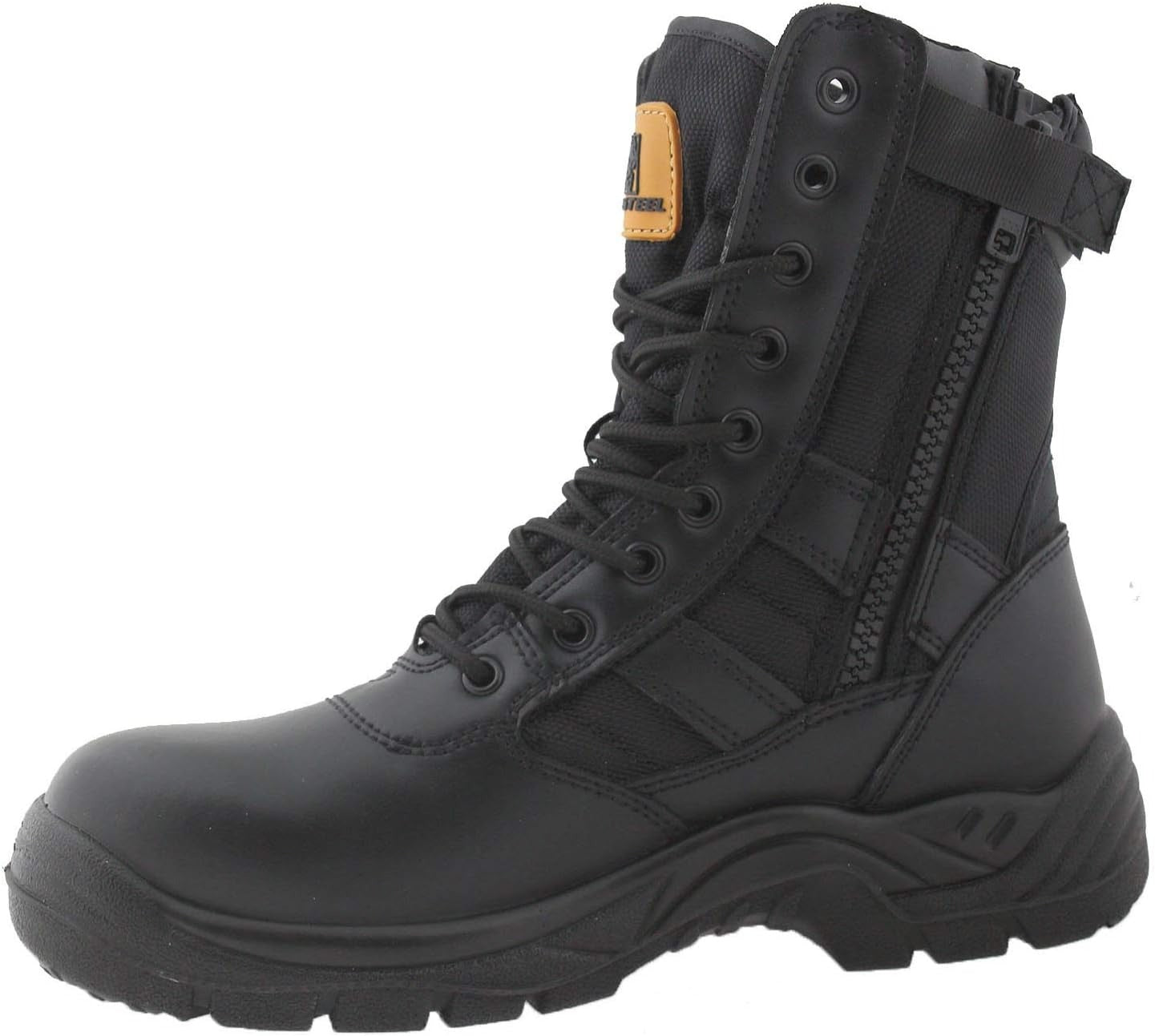Mens Leather Lightweight Safety Work Boots