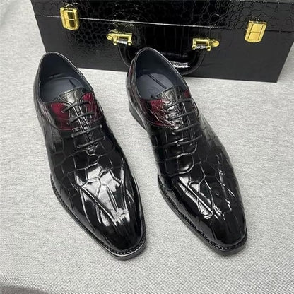 Men's Crocodile Leather Oxford Shoes