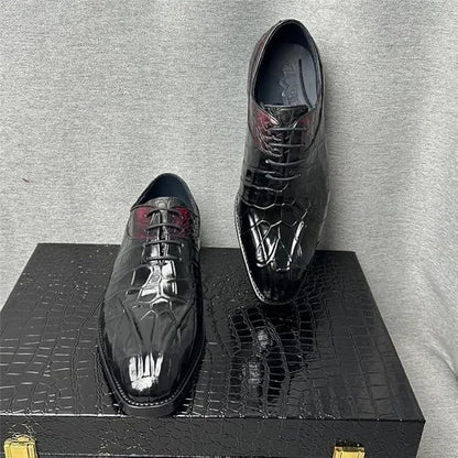 Men's Crocodile Leather Oxford Shoes
