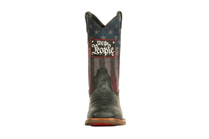 Men's American Beauty Flag Cowboy Boots