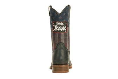 Men's American Beauty Flag Cowboy Boots
