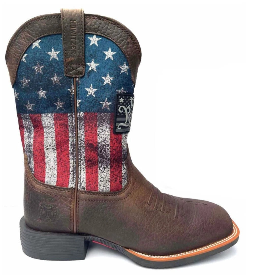 Men's American Beauty Flag Cowboy Boots