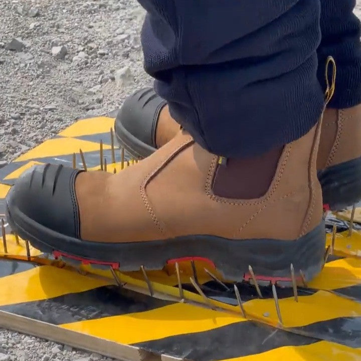 Antler Nubuck Leather Safety Work Boots