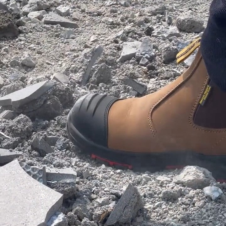 Antler Nubuck Leather Safety Work Boots