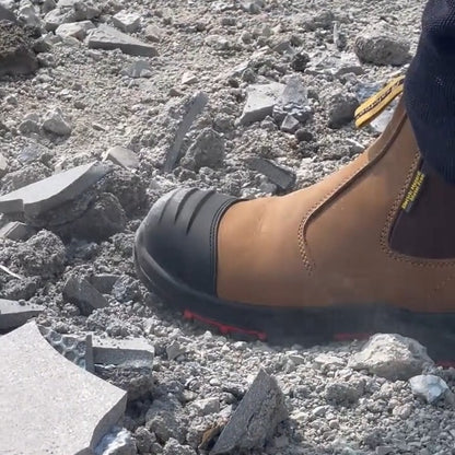 Antler Nubuck Leather Safety Work Boots