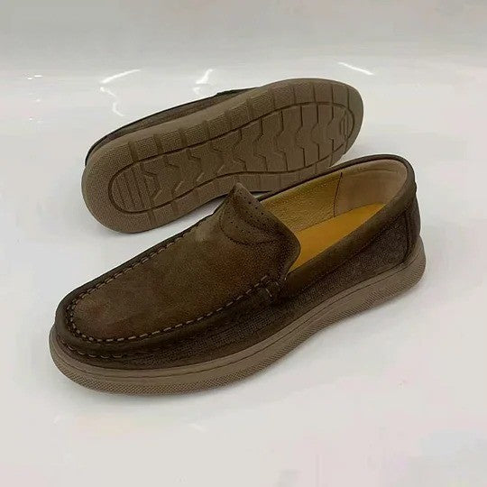 Casual Fashion Soft Sole Retro Cowhide Loafers