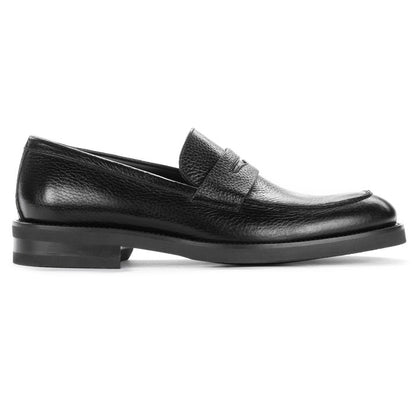 Black Deerskin Loafer