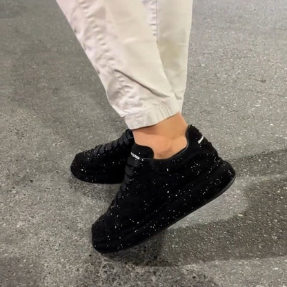 Glitter Black Sneakers