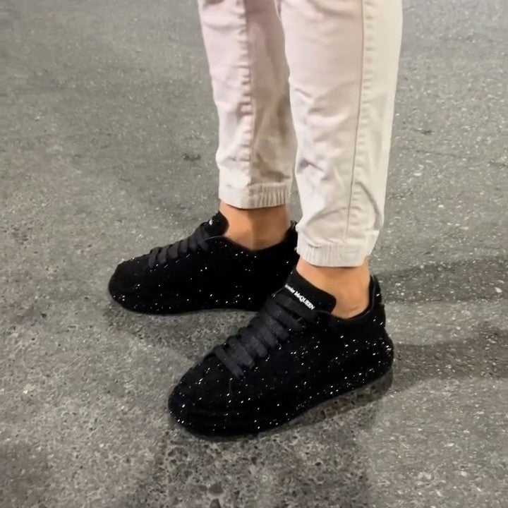 Glitter Black Sneakers