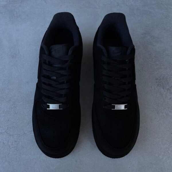 AIR FORCE 1 Supreme - Blackest (red rone laces & red soles)