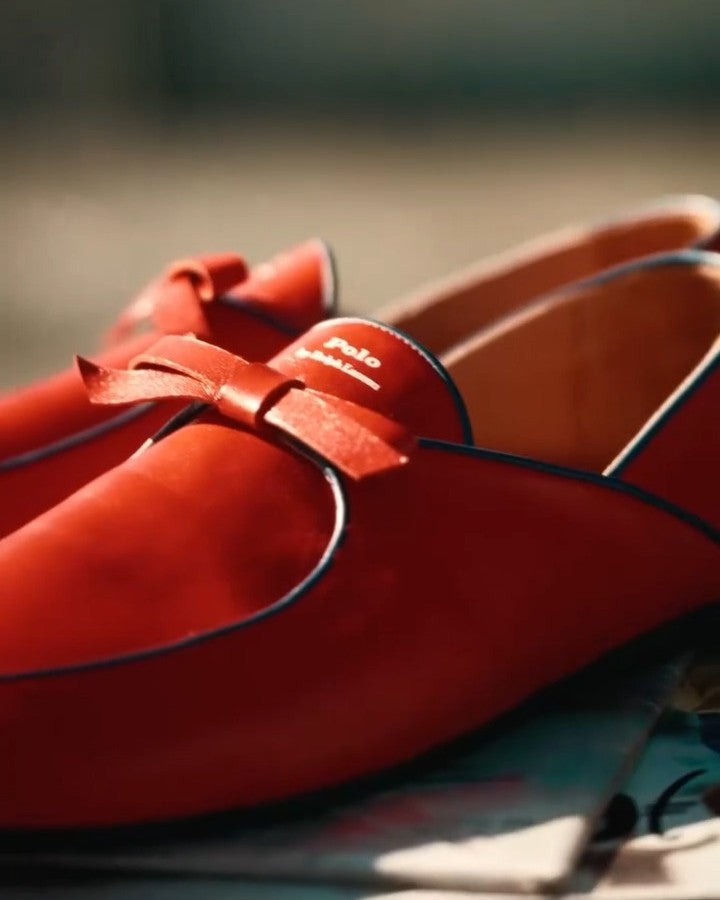Women's Red Polo Loafer