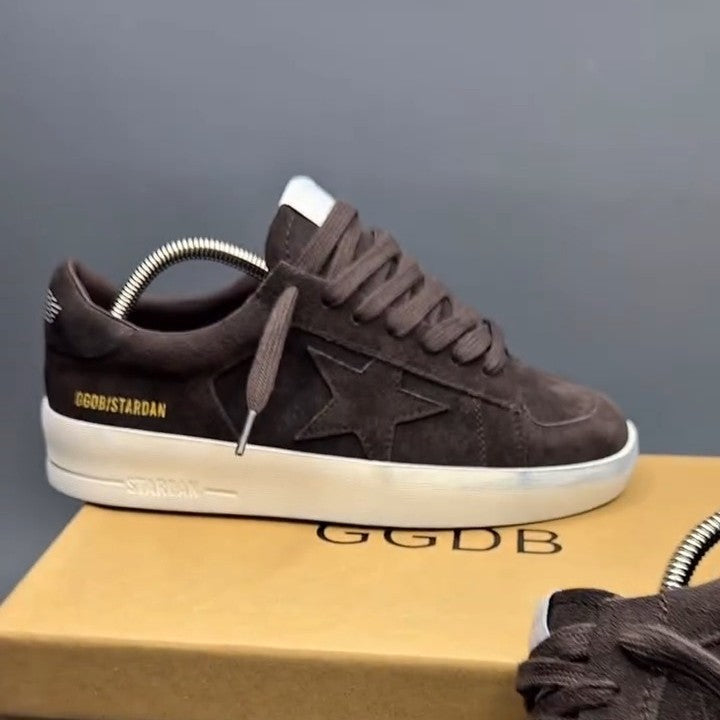 Men's Super-Star Brown Suede Sneakers