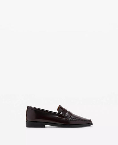 Women's Gathered Leather Moccasins