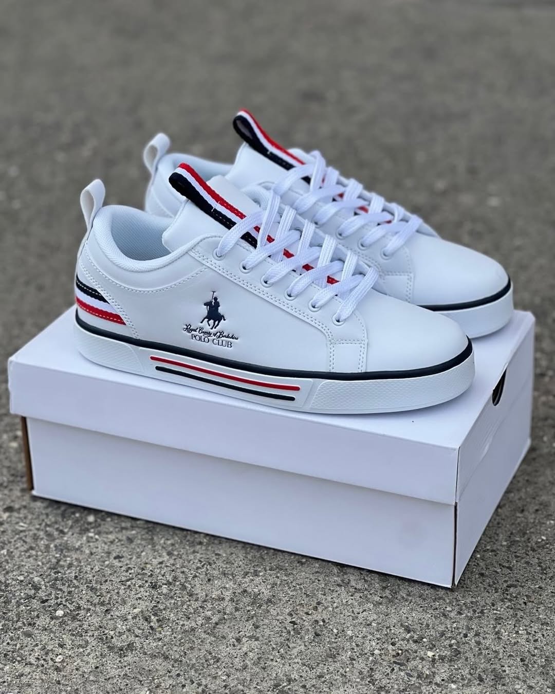 Royal Tennis Club Men's Polo White Sneakers