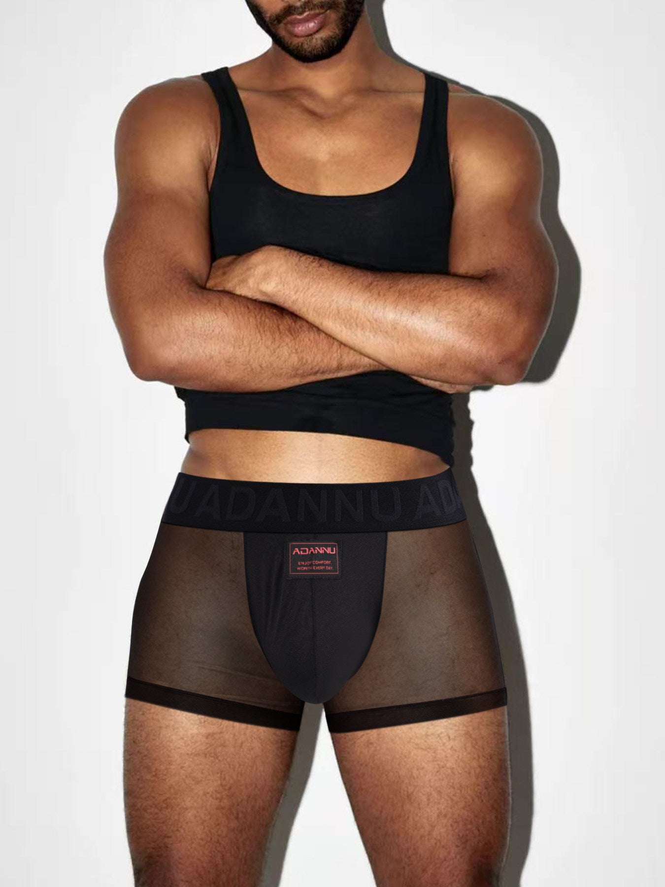Men's Ice Silk Modal Ultra-Thin Cool Sensitive Sexy Butt-Lifting Seamless Underwear