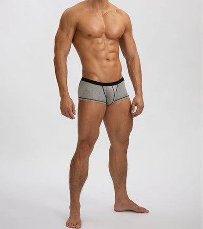 Ribbed Breathable Hip-lifting Thin Men's Underwear With Large Pouch