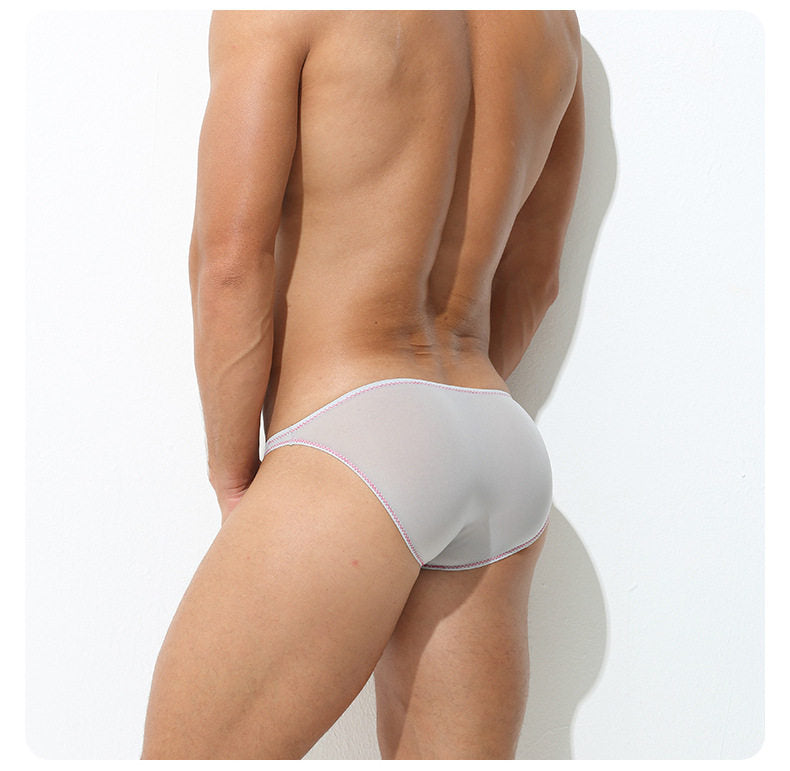 Ice Silk Ultra-thin Low-rise Sexy Big Pouch Briefs