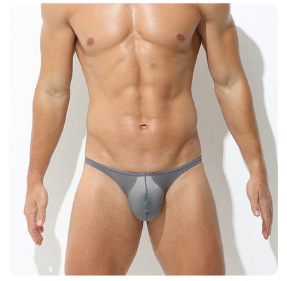 Ice Silk Ultra-thin Low-rise Sexy Big Pouch Briefs