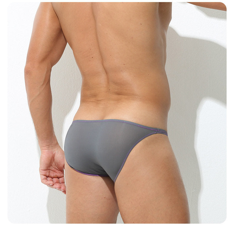 Ice Silk Ultra-thin Low-rise Sexy Big Pouch Briefs
