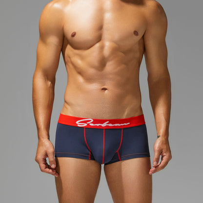 Men's Low-rise Pure Cotton Breathable Solid Color Sports Trendy Underwear