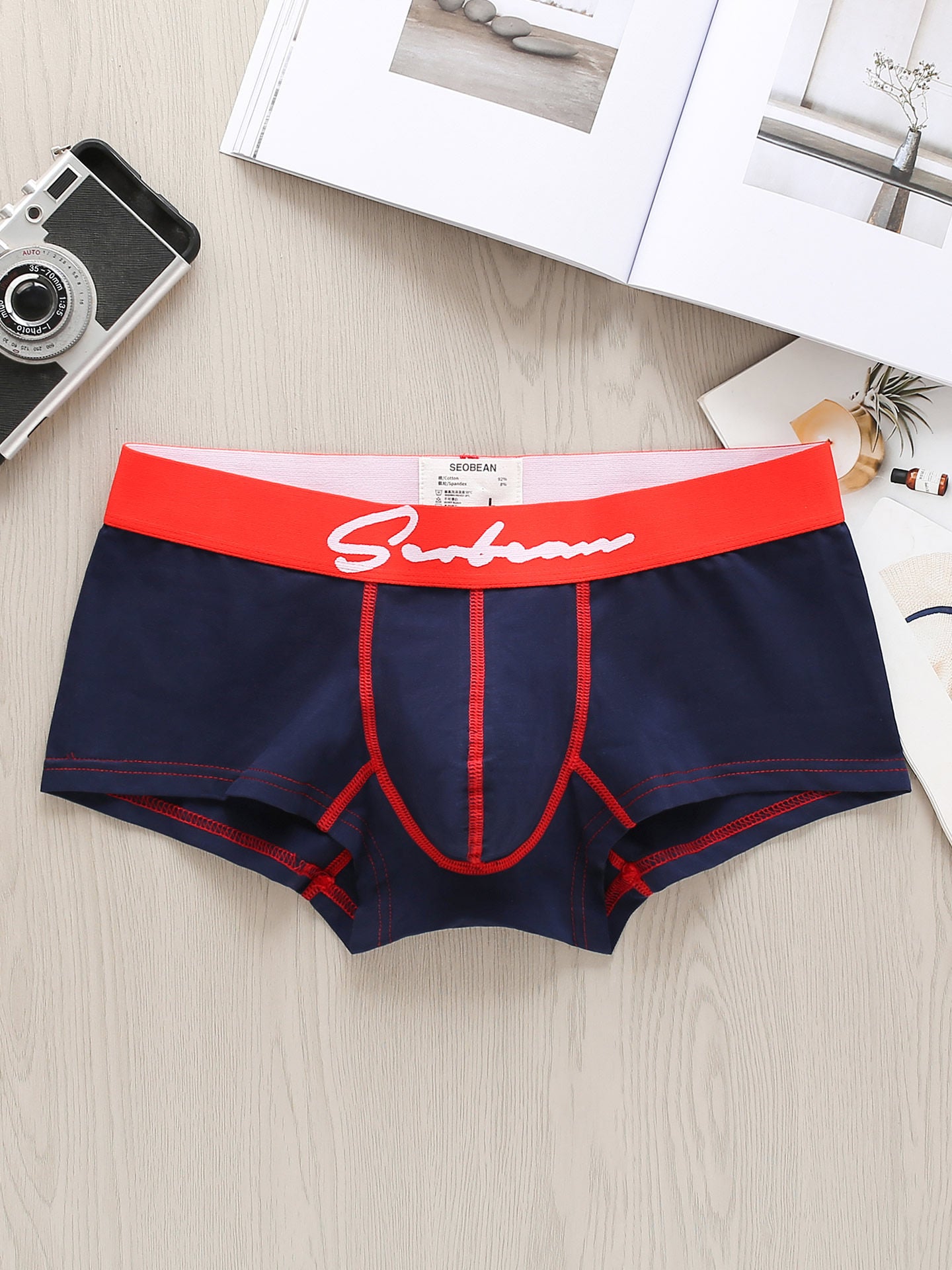 Men's Low-rise Pure Cotton Breathable Solid Color Sports Trendy Underwear