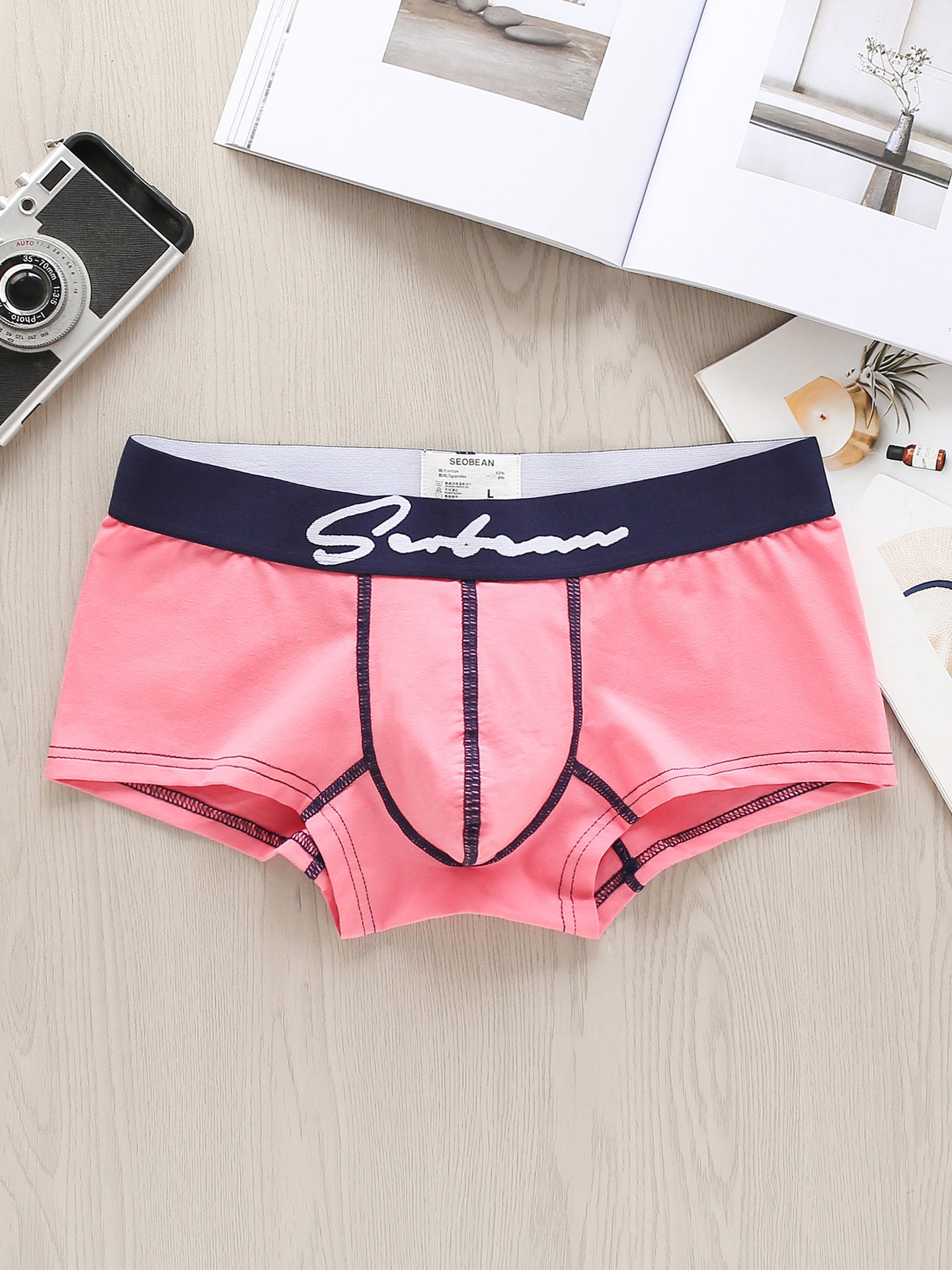 Men's Low-rise Pure Cotton Breathable Solid Color Sports Trendy Underwear
