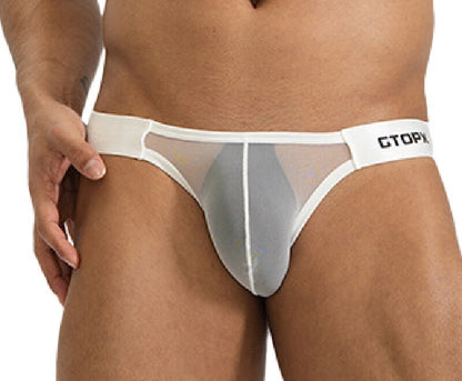Men's All-mesh Thin Ice Silk Low-waisted Breathable Sexy Underwear