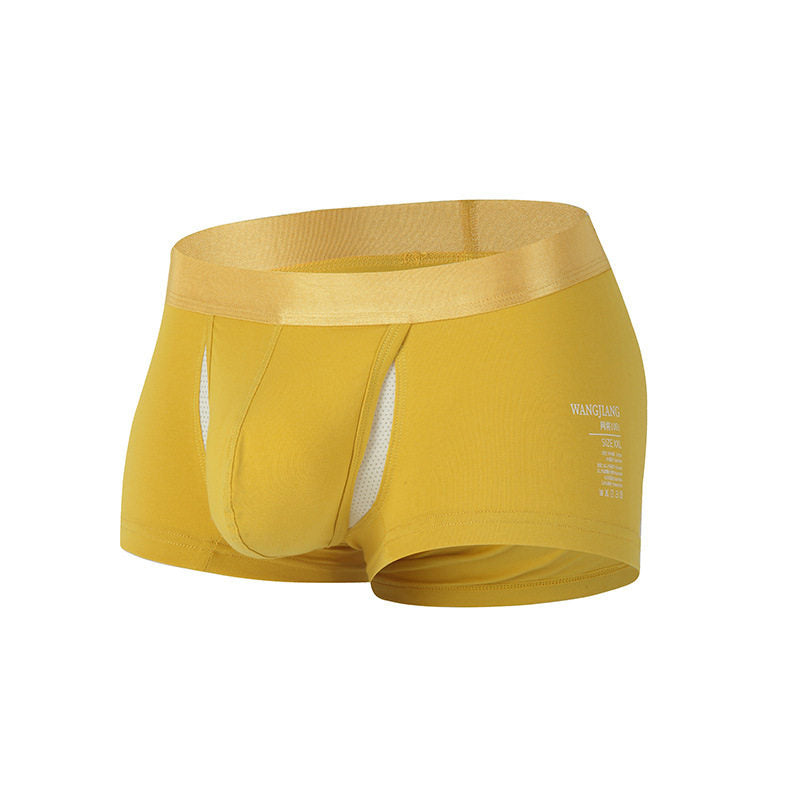 Men's Separated-Pouch Cotton Boxer Briefs – Sexy "Space Capsule" Design
