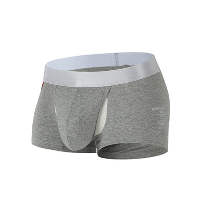 Men's Separated-Pouch Cotton Boxer Briefs – Sexy "Space Capsule" Design